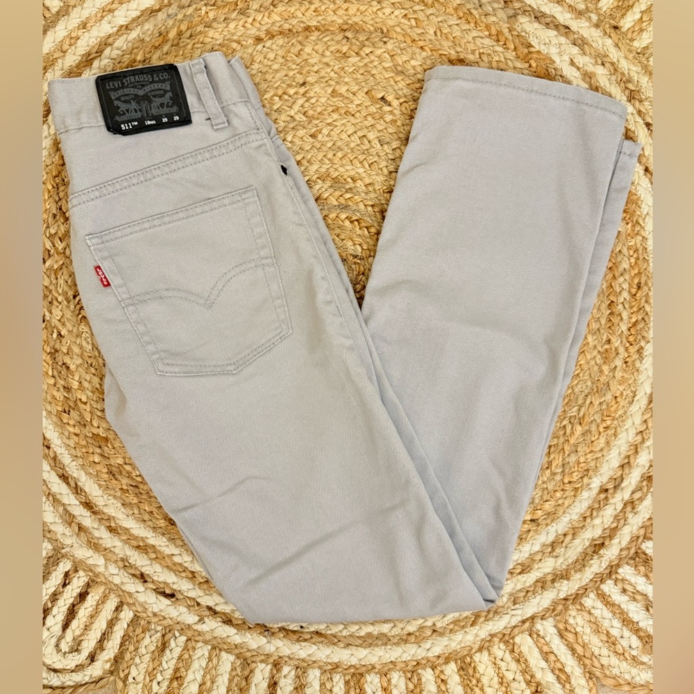 🌾 Levi's 511 Slim Gray Straight Jeans Classic Comfort LIKE NEW